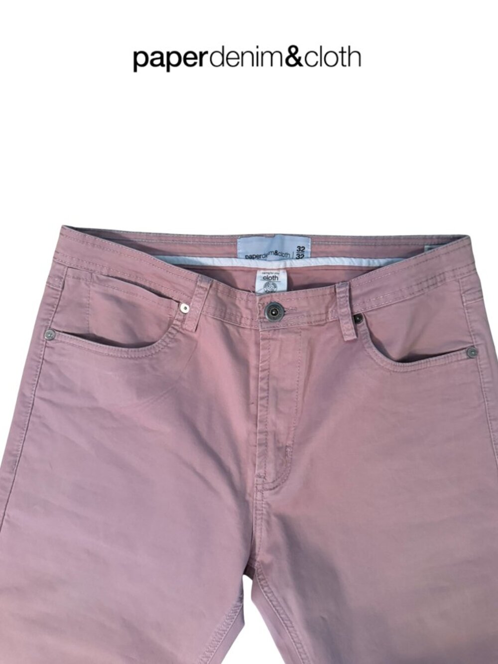 Paper Denim & Cloth Dusty Rose Slim 5-Pocket Pants Size 32x32